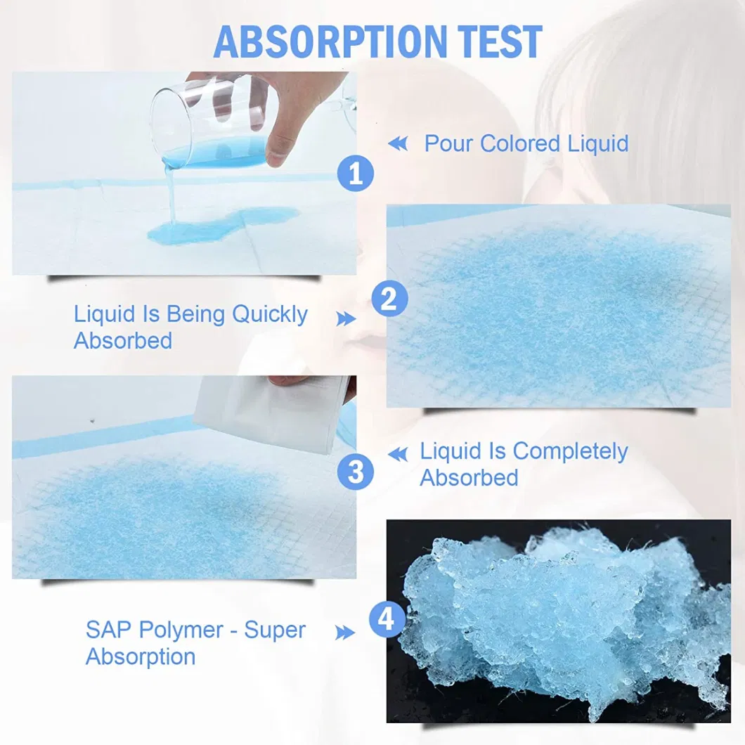 Free Sample Disposable Pet Training Pads for Puppy 3 Layers Super Absorbent Waterproof Non Slip Training Pet Pads Pet PEE Dog Toile Puppy Training Pad