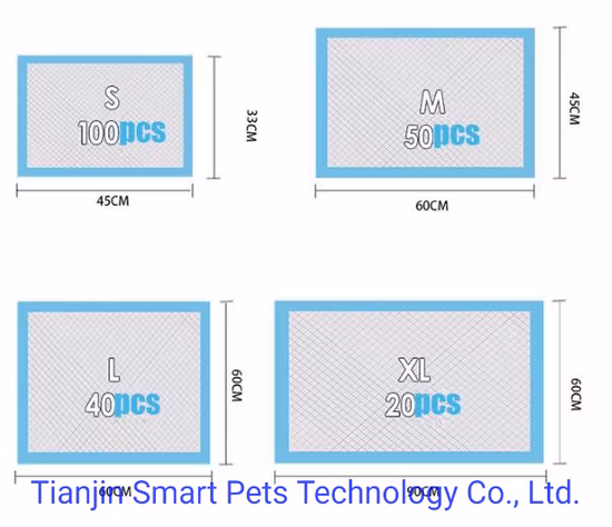Hochsaugfähige, weiche, atmungsaktive Einweg-Trainingsunterlage für Hunde und Katzen